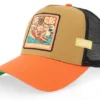 Hft Chill Surf Khaki Rust A-Frame Trucker Cap