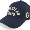 Homestead Grays Nl Valin Navy A-Frame Trucker Cap