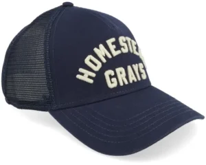 Homestead Grays Nl Valin Navy A-Frame Trucker Cap