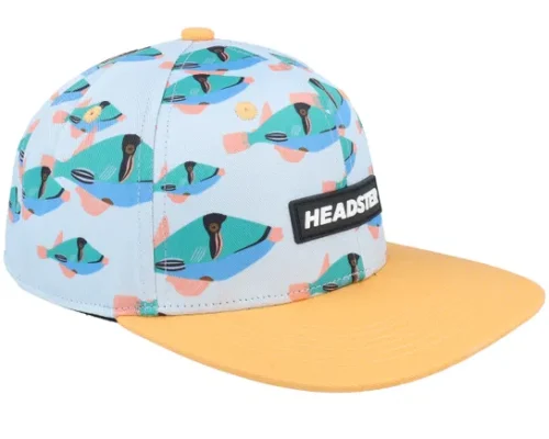Kids Underwater Yellow Snapback Cap