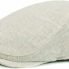 Linen Cotton Flat Cap for Men