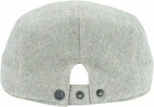 Linen Cotton Flat Cap for Men