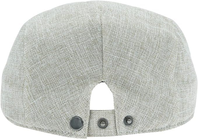 Linen Cotton Flat Cap for Men