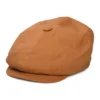 Linen Newsboy Cap - Terracotta