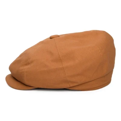 Linen Newsboy Cap - Terracotta
