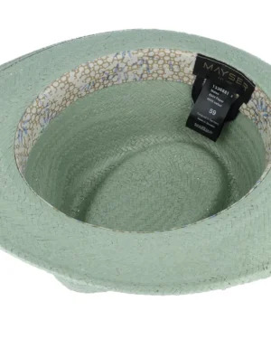 Maleo Paper Sage Straw Fedora Hat