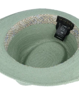 Maleo Paper Sage Straw Fedora Hat
