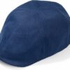 Men's 100% Cotton Adjustable Flat Cap