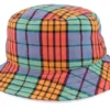Multicolor Check Bucket Hat