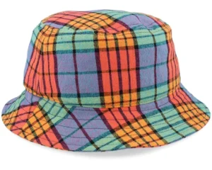 Multicolor Check Bucket Hat