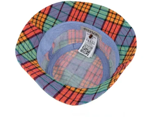 Multicolor Check Bucket Hat