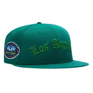 NEW ERA 59FIFTY LOS ANGELES DODGERS 50TH ANNIVERSARY STADIUM PATCH OLD ENGLISH HAT