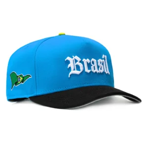 NEW ERA 9FIFTY A-FRAME 2026 DEL MUNDO BRAZIL FLAG PATCH SNAPBACK PRE-CURVED HAT
