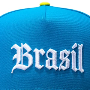 NEW ERA 9FIFTY A-FRAME 2026 DEL MUNDO BRAZIL FLAG PATCH SNAPBACK PRE-CURVED HAT