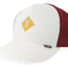 New Hft Cap Finefine Mesh OffwhiteWine A-Frame Trucker Cap