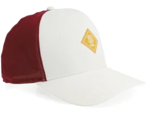 New Hft Cap Finefine Mesh OffwhiteWine A-Frame Trucker Cap
