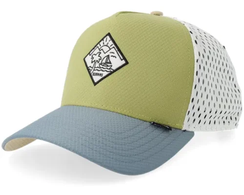 New Hft Cap Rip Jersey Grey Olive Black A-Frame Trucker Cap