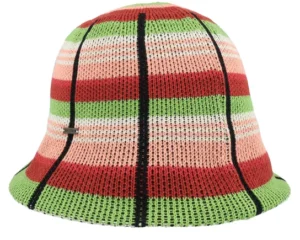 Redding Knit Hat Peach Cobbler Multi Stripe Bucket Hat
