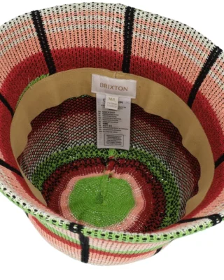 Redding Knit Hat Peach Cobbler Multi Stripe Bucket Hat
