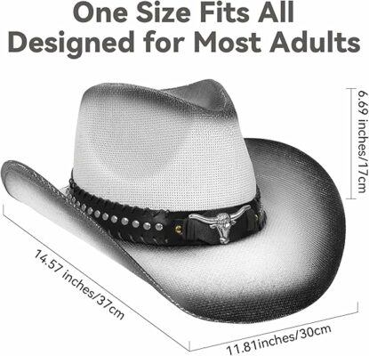 Straw Wide with Shapeable Brim Cowboy Hat