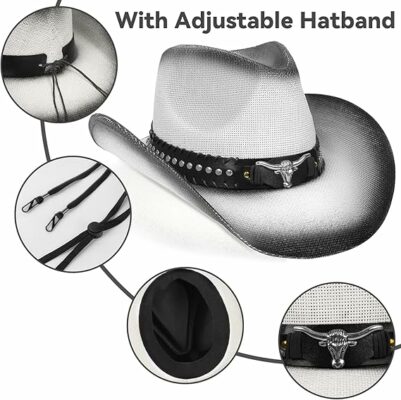 Straw Wide with Shapeable Brim Cowboy Hat