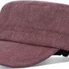 Washed Cotton Fabric Men Army Cap