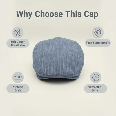 Washed Cotton Flat Cap