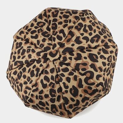 Women Leopard Cow Print 8-Panel Bakerboy Cap