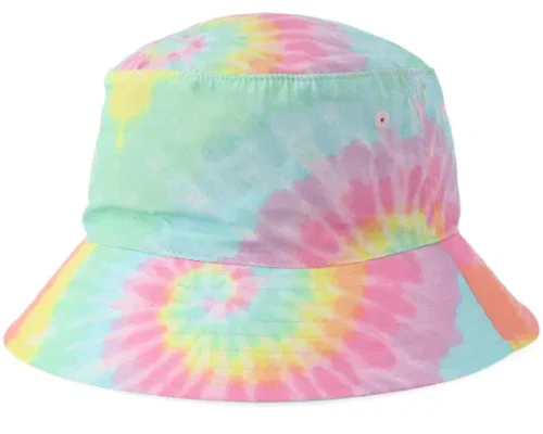 Women Tie Dye Hat Smart Pink Bucket Hat