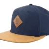 6 Panel Honey Knit Navy Strapback Baseball Cap