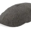8-panel Stripes Black Flat Cap