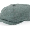 Alan Moon Shetland Teal Flat Cap