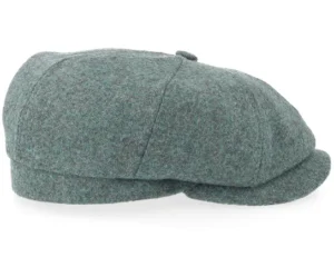 Alan Moon Shetland Teal Flat Cap