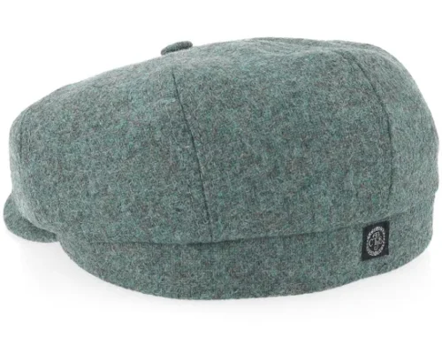 Alan Moon Shetland Teal Flat Cap
