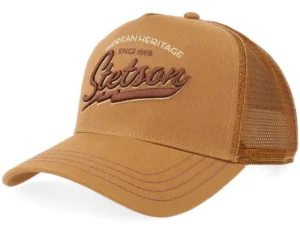 American Heritage Classic Brown White A-Frame Trucker Cap
