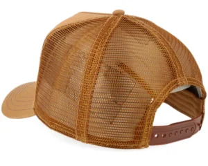 American Heritage Classic Brown White A-Frame Trucker Cap