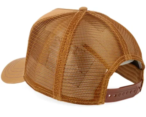 American Heritage Classic Brown White A-Frame Trucker Cap