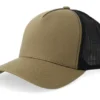 Big Size Olive Black A-Frame Trucker Cap