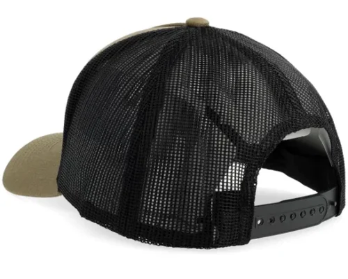 Big Size Olive Black A-Frame Trucker Cap