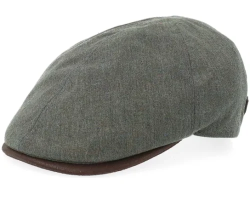 Broker Xtra 62 Wool Mix Green Flat Cap