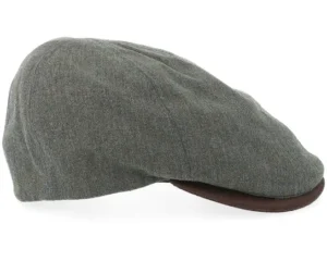 Broker Xtra 62 Wool Mix Green Flat Cap