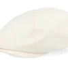 Brood Egret White Snap Flat Cap