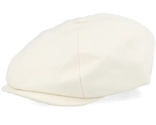 Brood Egret White Snap Flat Cap