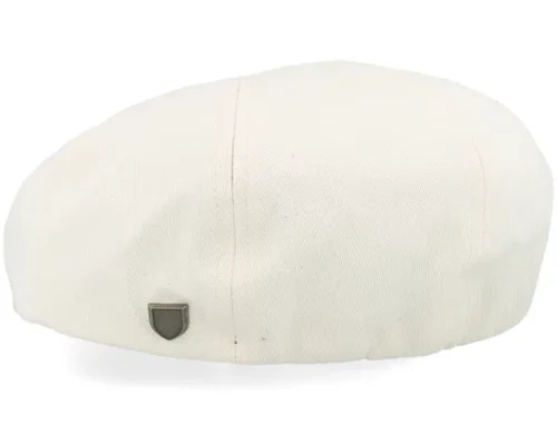 Brood Egret White Snap Flat Cap