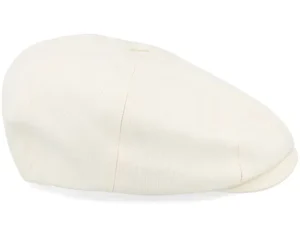Brood Egret White Snap Flat Cap
