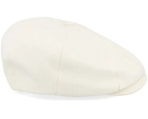 Brood Egret White Snap Flat Cap