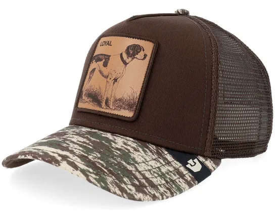 Camo Engraved Dog Camouflage A-Frame Trucker Cap