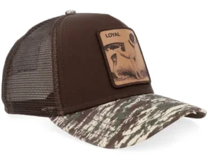 Camo Engraved Dog Camouflage A-Frame Trucker Cap