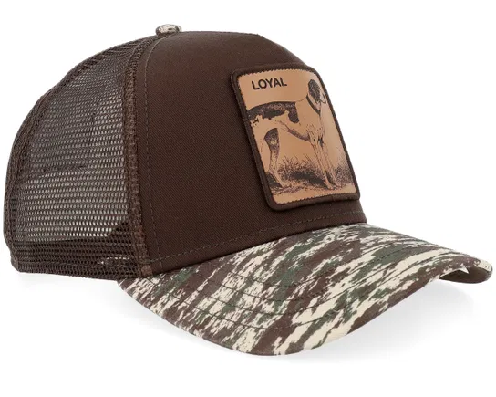 Camo Engraved Dog Camouflage A-Frame Trucker Cap