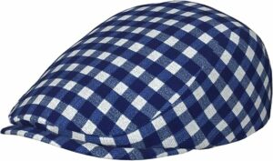 Casual Vintage Navy Blue Flat Cap
